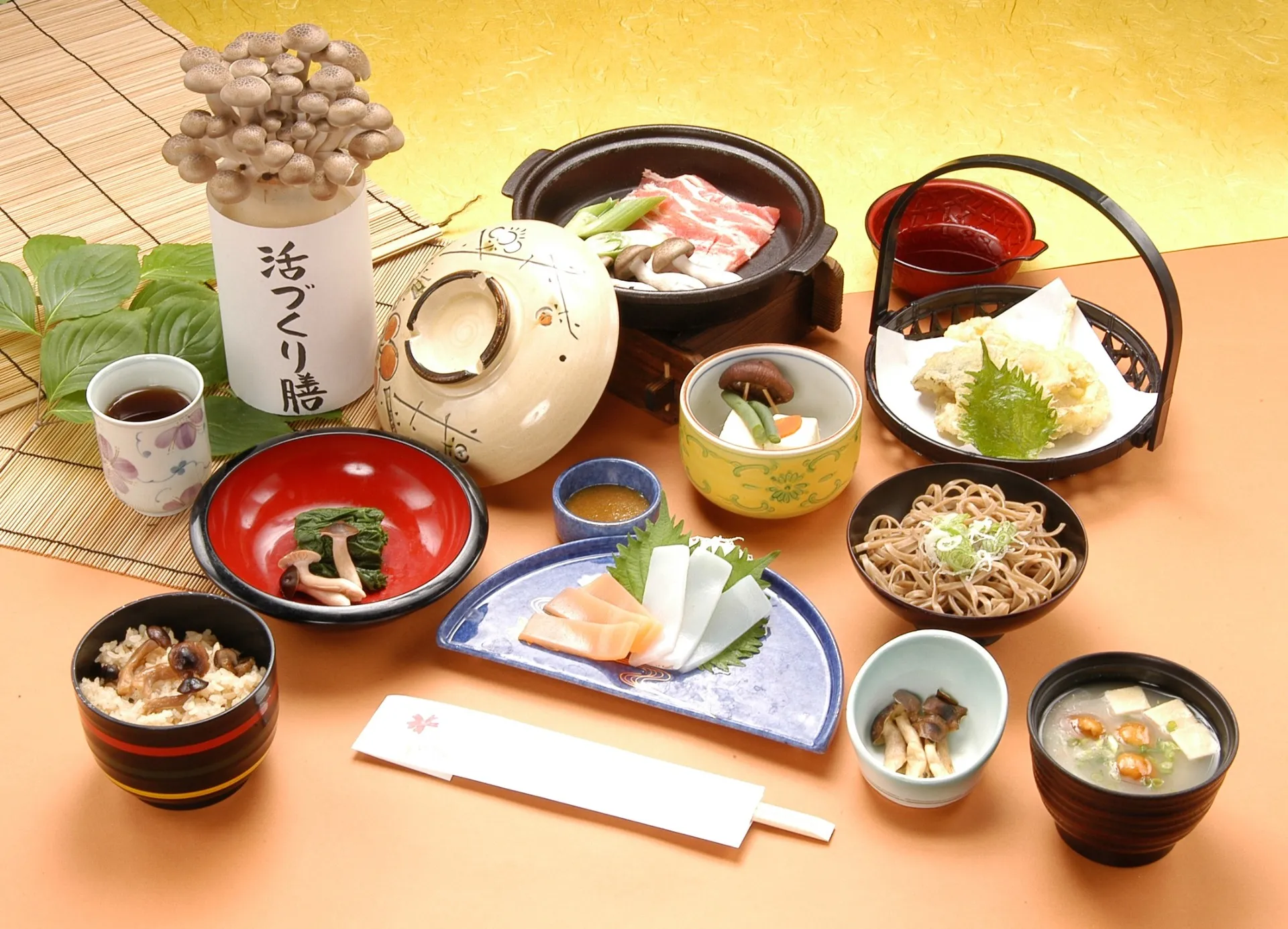 きのこ活作り御膳