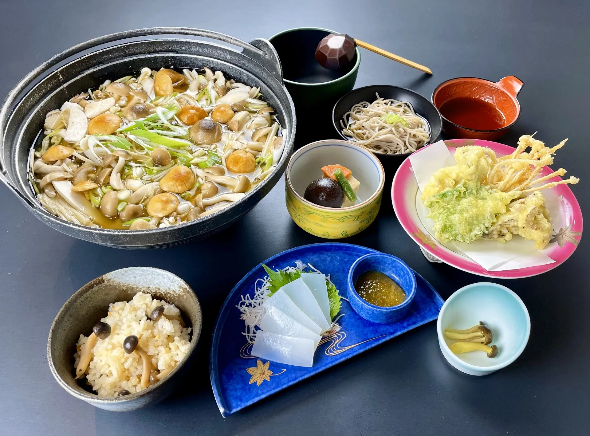 田舎きのこ汁膳